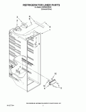 REFRIGERATOR LINER PARTS Diagram and Parts List for ED5GNDXWD00  Whirlpool Refrigerator