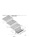 SHELF Diagram and Parts List for EV15HEXPW0  Whirlpool Freezer
