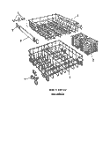 FRAME Diagram and Parts List for 8565L10  Roper Dishwasher