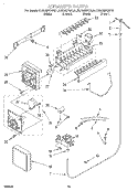ICEMAKER, OPTIONAL Diagram and Parts List for KSRS25FGWH01  KitchenAid Refrigerator