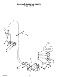 FILL AND OVERFILL Diagram and Parts List for KUDP230Y0  KitchenAid Dishwasher