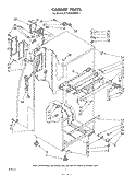 CABINET Diagram and Parts List for ET18NKXRWR1  Whirlpool Refrigerator