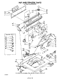 TOP AND CONSOLE Diagram and Parts List for LA6700XMW0  Whirlpool Washer