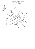 CONTROL PANEL Diagram and Parts List for REE33000  Roper Range
