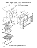 UPPER OVEN DOOR AND UNIT Diagram and Parts List for RE960PXPW2  Whirlpool Range