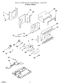 AIR FLOW AND CONTROL Diagram and Parts List for CA6WM00  Crosley Air Conditioner