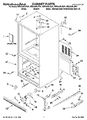 CABINET PARTS Diagram and Parts List for KBRA20ELSS01  KitchenAid Refrigerator