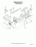 ICEMAKER PARTS Diagram and Parts List for KBFL25EVMS2  KitchenAid Refrigerator