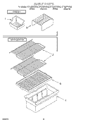 SHELF Diagram and Parts List for ET14JMXGN02  Whirlpool Refrigerator