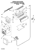 ICEMAKER PARTS, OPTIONAL PARTS (NOT INCLUDED) Diagram and Parts List for KSRG25FVMS00  KitchenAid Refrigerator