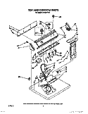 SECTION Diagram and Parts List for LE7080XTW1  Whirlpool Dryer