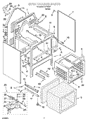 OVEN CHASSIS PARTS Diagram and Parts List for IJP85801  Inglis Range