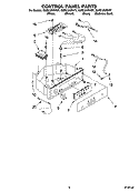 CONTROL PANEL PARTS Diagram and Parts List for KUIS15NRHB7  KitchenAid Ice Maker