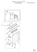 INSTALLATION Diagram and Parts List for ACM102XF0  Whirlpool Air Conditioner