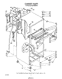 CABINET Diagram and Parts List for ET16AKXRWR2  Whirlpool Refrigerator