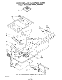 Part Location Diagram of 4179278 Whirlpool Cooktop (Harvest Gold)