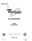COVER Diagram and Parts List for ACP052XM1  Whirlpool Air Conditioner