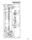 GEARCASE Diagram and Parts List for KAWE564WWH2  KitchenAid Washer