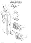 FREEZER LINER Diagram and Parts List for 4KSRS22QFW01  KitchenAid Refrigerator