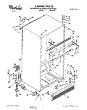 CABINET Diagram and Parts List for ET18LKXAN00  Whirlpool Refrigerator
