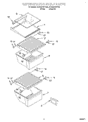 REFRIGERATOR SHELF Diagram and Parts List for ED22GWXFN02  Whirlpool Refrigerator