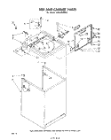 TOP AND CABINET , LITERATURE AND OPTIONAL Diagram and Parts List for LA5430XPW3  Whirlpool Washer