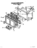 FREEZER DOOR Diagram and Parts List for ET25RKXYW00  Whirlpool Refrigerator