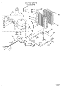 UNIT Diagram and Parts List for D50B0  Whirlpool Dehumidifier