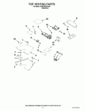 TOP VENTING PARTS Diagram and Parts List for KDRS483VSS00  KitchenAid Range