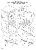 LINER, LIT/OPTIONAL Diagram and Parts List for ET14JKXFW01  Whirlpool Refrigerator