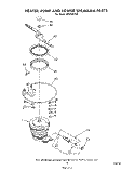 HEATER, PUMP AND LOWER SPRAY ARM Diagram and Parts List for DP8700XTN5  Whirlpool Dishwasher