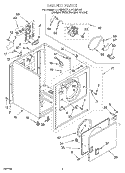 SECTION Diagram and Parts List for LER4634EQ1  Whirlpool Dryer