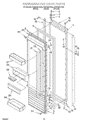 REFRIGERATOR DOOR Diagram and Parts List for KSSS36FJW00  KitchenAid Refrigerator