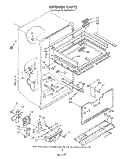 INTERIOR Diagram and Parts List for EB19ZKXRWR0  Whirlpool Refrigerator