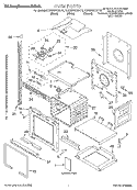 OVEN, LITERATURE Diagram and Parts List for KEBS207DBL10  KitchenAid Wall Oven