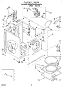 SECTION Diagram and Parts List for REL4634BL2  Roper Dryer