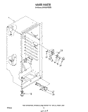 LINER Diagram and Parts List for EV150CXSW00  Whirlpool Freezer