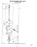 BRAKE AND DRIVE TUBE Diagram and Parts List for LA7001XSW0  Whirlpool Washer