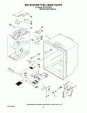 REFRIGERATOR LINER PARTS Diagram and Parts List for GI7FVCXWY02  Whirlpool Refrigerator