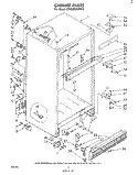 CABINET Diagram and Parts List for ET18MK2LWR0  Whirlpool Refrigerator