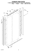 CABINET TRIM Diagram and Parts List for KSSS36FKB00  KitchenAid Refrigerator