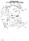 CONTROL PARTS Diagram and Parts List for ED2FHAXSQ04  Whirlpool Refrigerator