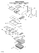 SHELF, OPTIONAL Diagram and Parts List for GB8SHKXKB00  Whirlpool Refrigerator