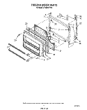 FREEZER DOOR Diagram and Parts List for ET18AKXTN02  Whirlpool Refrigerator