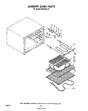 INTERIOR OVEN Diagram and Parts List for RS576PXL0  Whirlpool Range