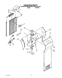 AIR FLOW Diagram and Parts List for KSRS27QAAL06  KitchenAid Refrigerator