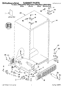 CABINET, LITERATURE, UNIT Diagram and Parts List for KSRS27IKBL02  KitchenAid Refrigerator