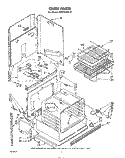OVEN Diagram and Parts List for RM275PXL0  Whirlpool Microwave Oven Combo