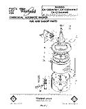 TUB AND BASKET Diagram and Parts List for CA1200XMW0  Whirlpool Washer