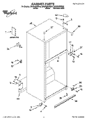 CABINET PARTS Diagram and Parts List for GR2FHMXPS02  Whirlpool Refrigerator